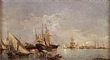 Joaquin Sorolla Y Bastida Canvas Paintings - Port of Valencia